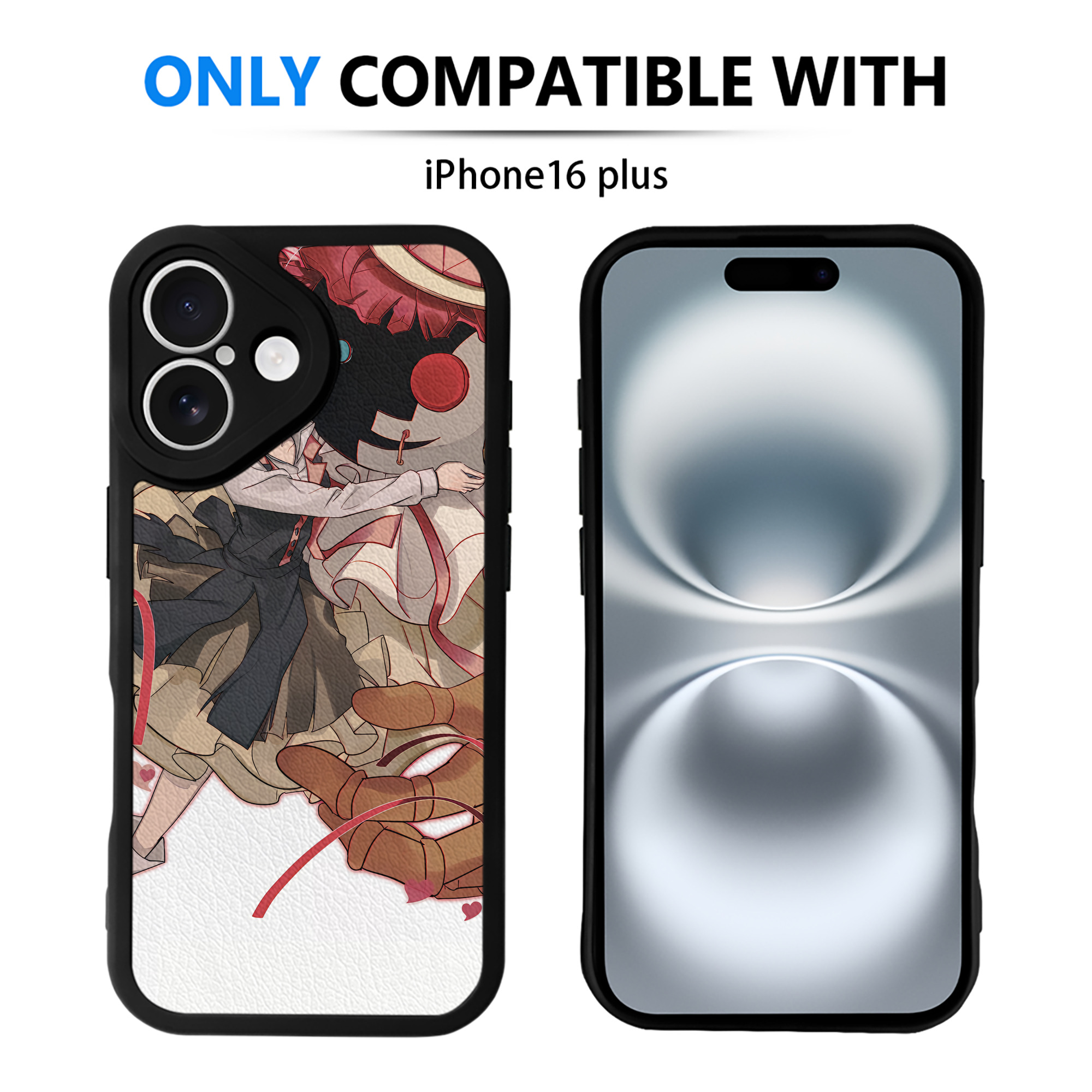 （画像用） 文豪ストレイドッグス Bungo Stray Dogs 【iPhone 16シリーズ対応】シリコンスマホケース（レザー調） 材質：シリコン